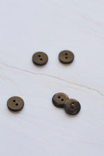 2-HOLE COROZO BUTTONS • Umber • 11mm