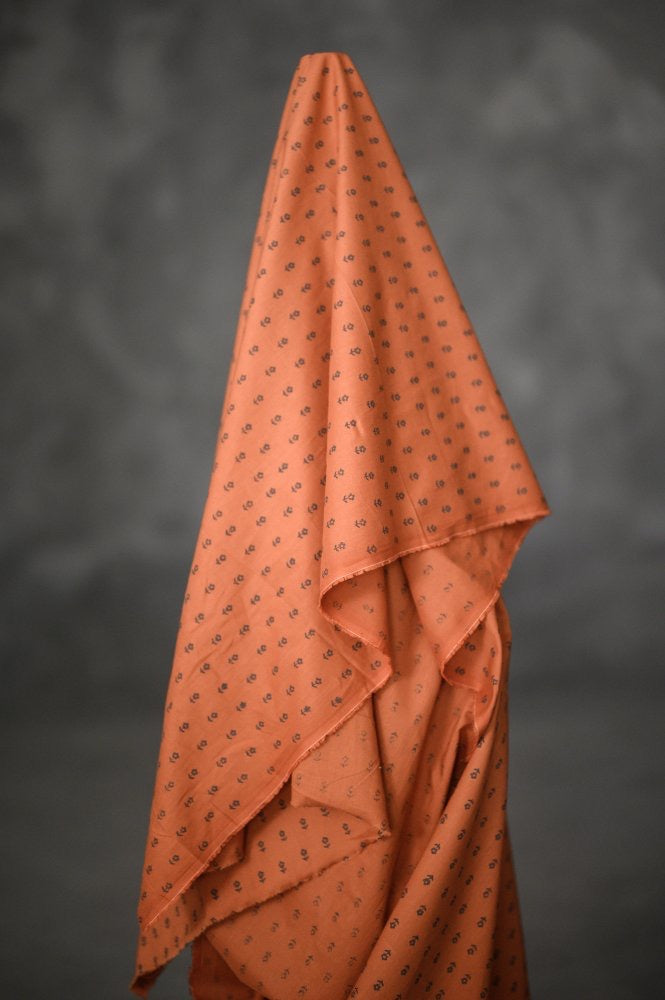 Ditsy Dusty Red Indian Organic Cotton - Merchant & Mills Ditsy Dusty Red Indian Organic Cotton - Merchant & Mills
