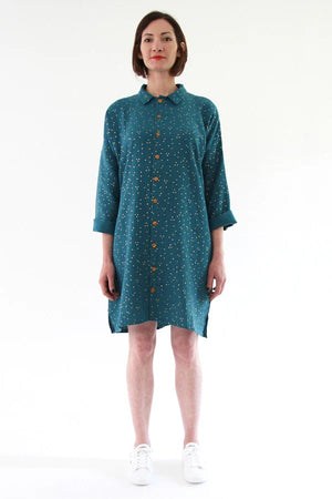 Lucienne Shirt paper sewing pattern by I AM Patterns SHOP online at Pattern Scissors Frock