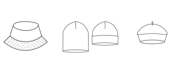 PAPERCUT HAT PACK • Pattern