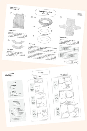 BOATNECK TOP • PDF Pattern