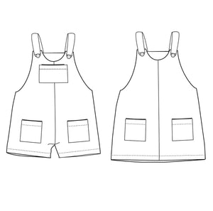 LONDON Overalls or Dress/Pinafore - Baby 6M/4Y • Pattern