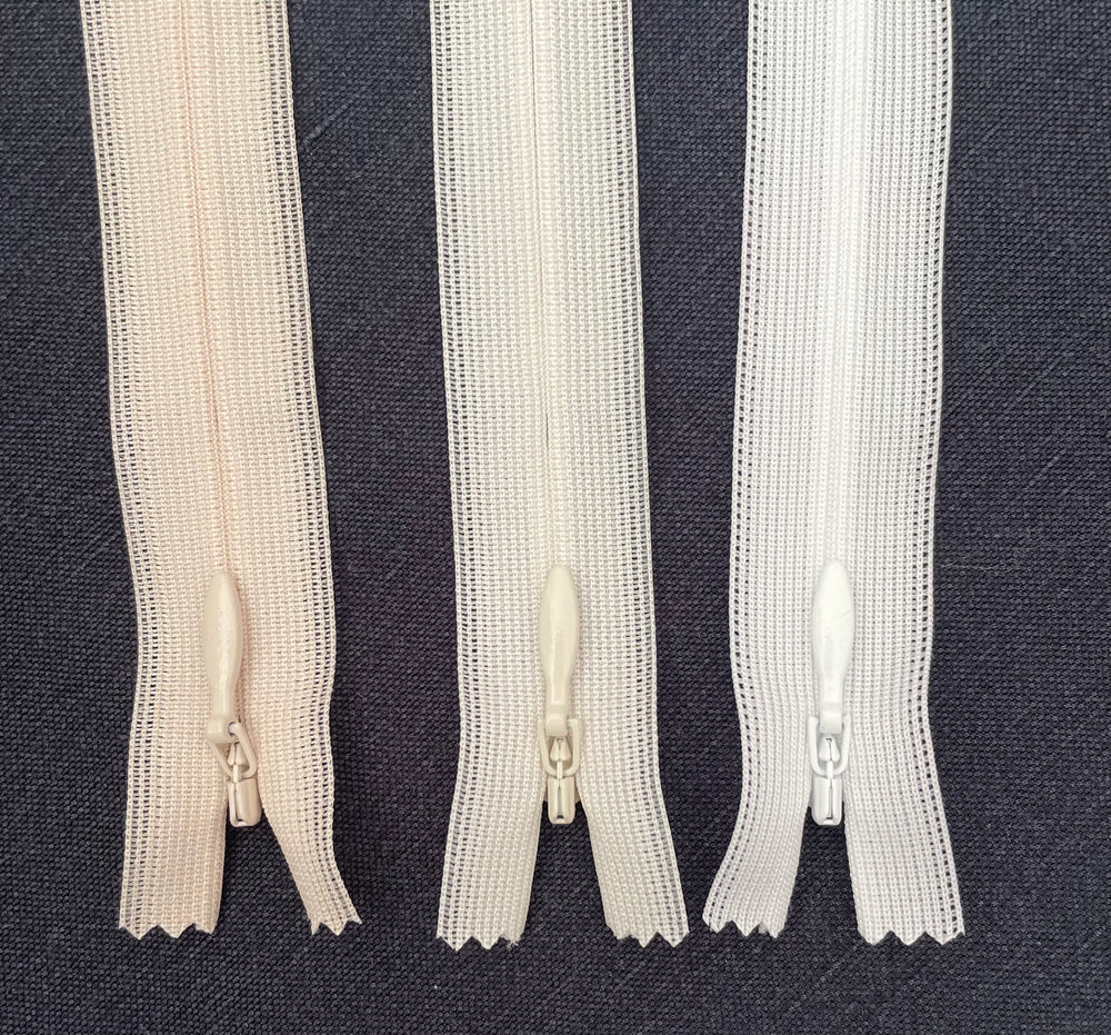 From Left to Right: Cream, Off White and White