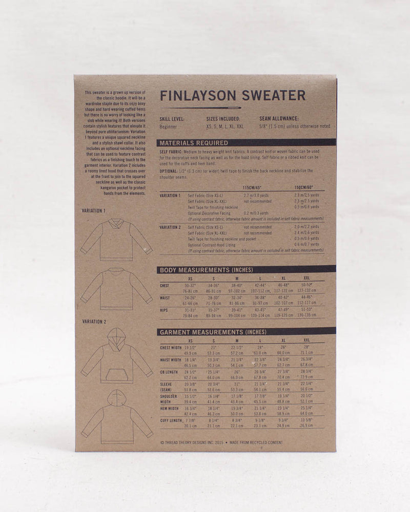FINLAYSON SWEATER • Pattern
