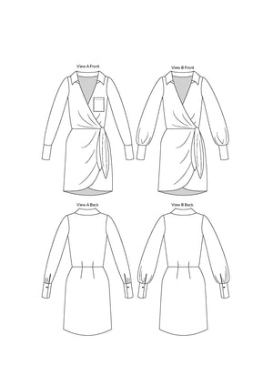 ATLAS WRAP DRESS • PDF Pattern