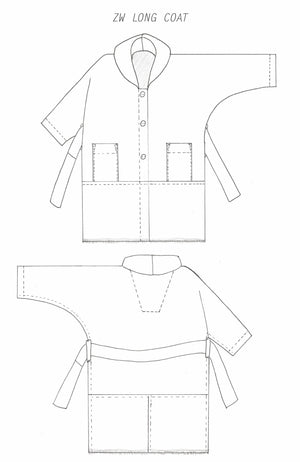 ZERO WASTE Coat • PDF Pattern