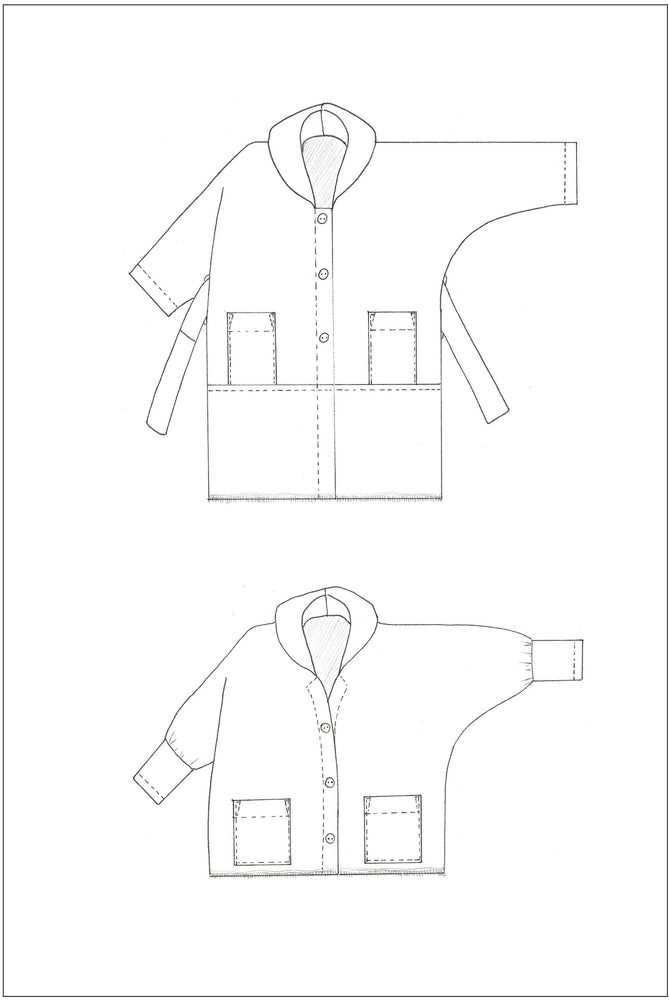 ZERO WASTE Coat • PDF Pattern