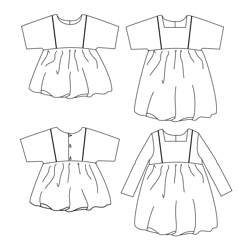 SAKURA Blouse & Dress - Kids 3Y/12Y • Pattern