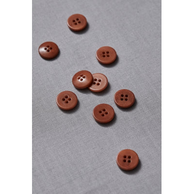 COROZO BUTTONS • Rust • 11mm or 15mm