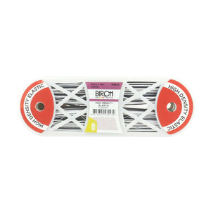 NON-ROLL ELASTIC • HIGH DENSITY • White 25mm