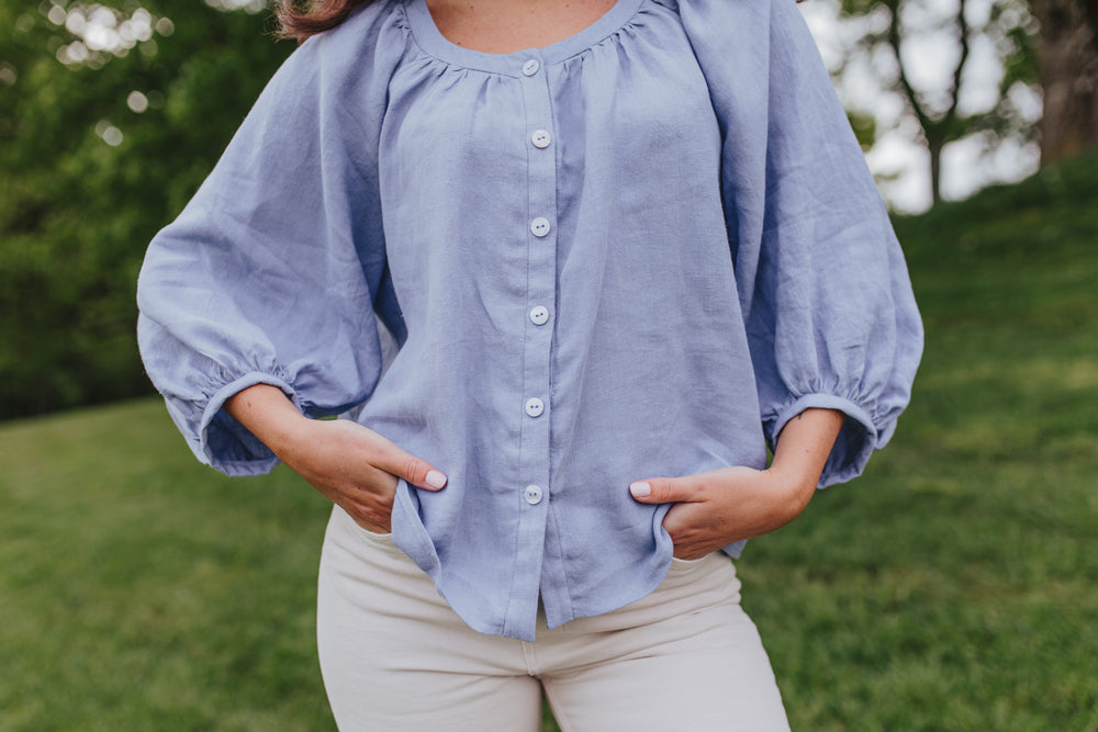 Amalfi Blouse Sewing Pattern - Sewing patterns by Masin