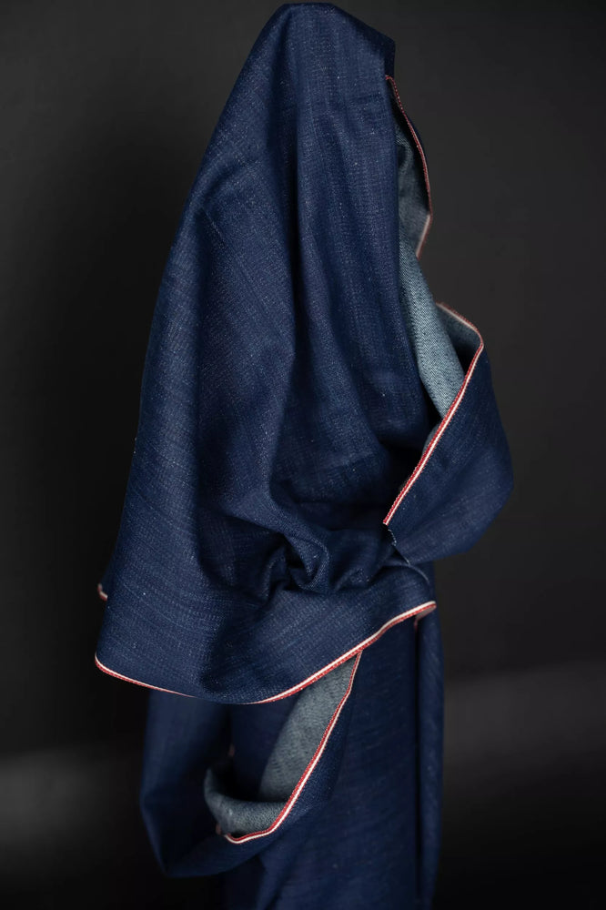 HANDLOOM RED & WHITE SELVEDGE INDIGO DENIM TWILL 10.2oz • $75.00/metre