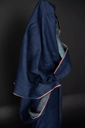 HANDLOOM RED & WHITE SELVEDGE INDIGO DENIM TWILL 10.2oz • $75.00/metre