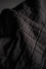 COTTON JACQUARD • Lunar Black • Remnant two piece bundle 200cm