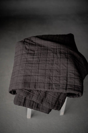 COTTON JACQUARD • Lunar Black $79/per metre ($39.50/per 1/2 metre)