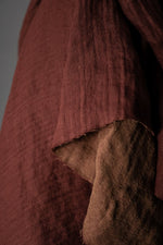 WOOLSEY • Linen/Wool Double Gauze • Cinnamon Dust • $79.00/metre