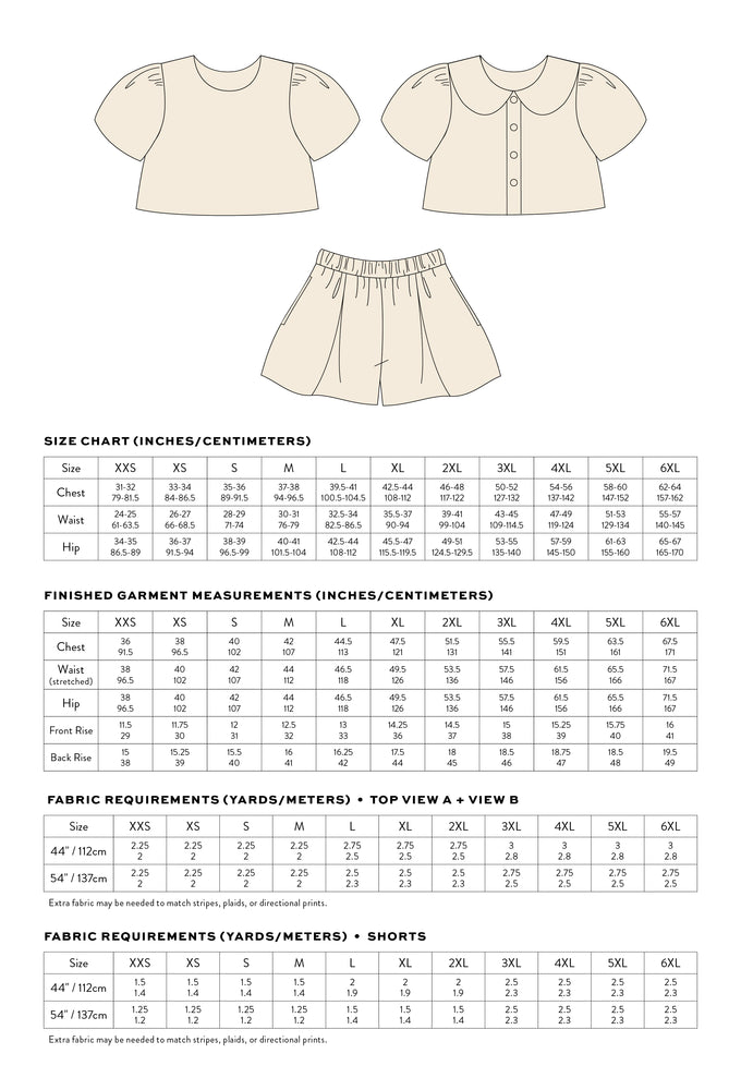 HIGH TIDE SET • PDF Pattern