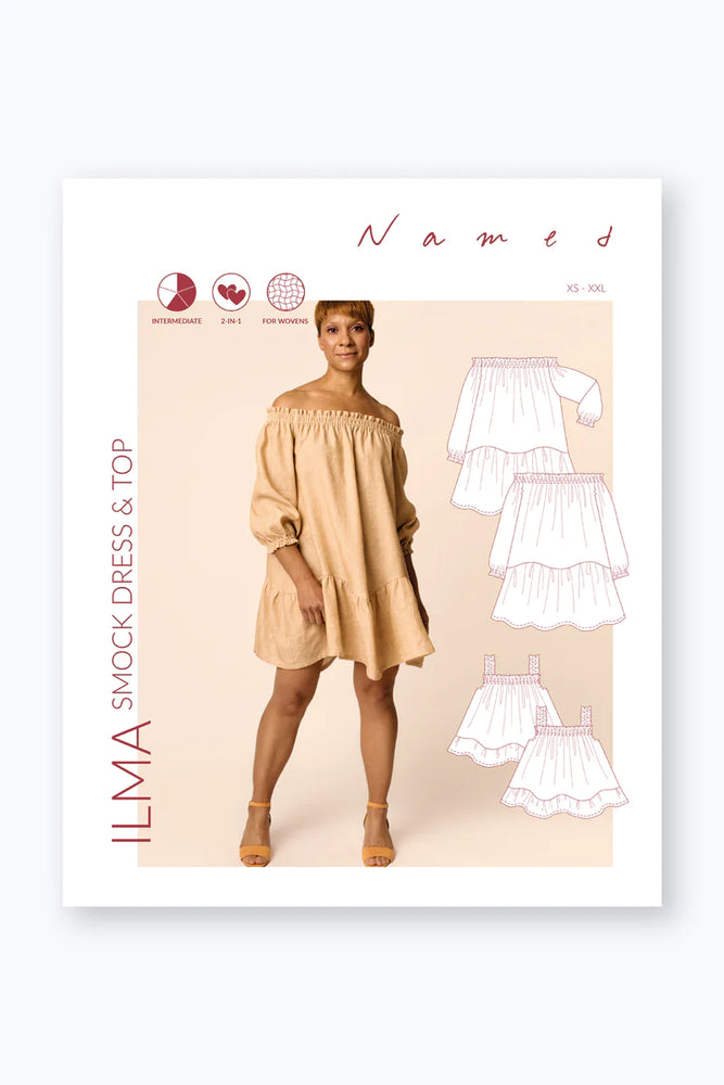 
                
                    Load image into Gallery viewer, ILMA SMOCK DRESS &amp;amp; TOP • PDF Pattern
                
            