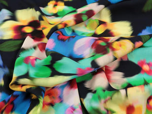 VISCOSE CREPE • INGRID FLORAL • MULTI  $52.00/metre