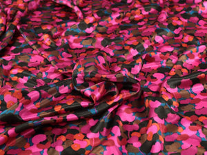 VISCOSE ECOVERO™ SATIN • ADELE • Multi $52.00/metre