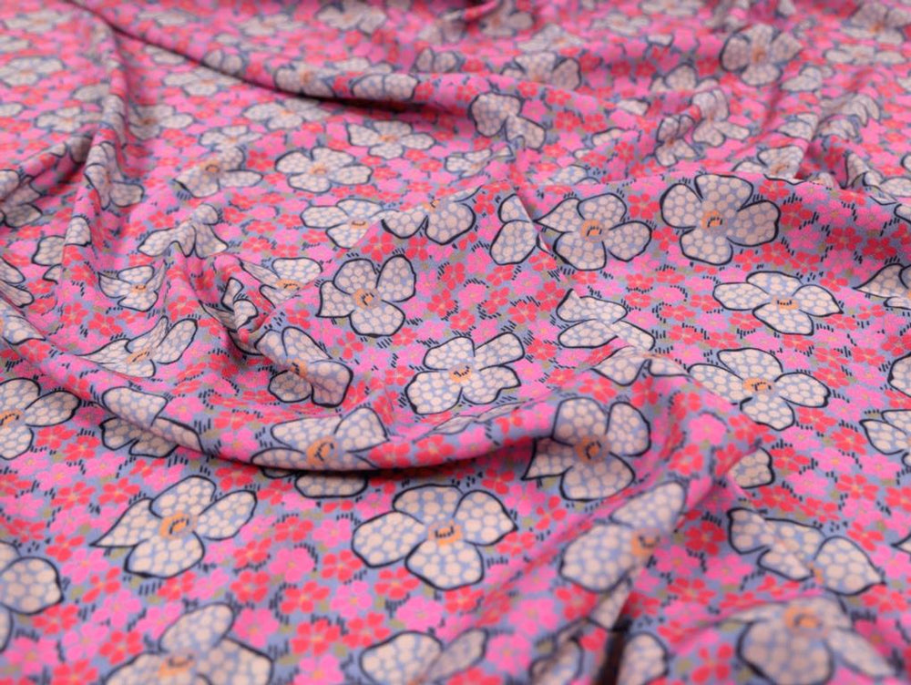 VISCOSE CREPE • CELINE • PINK  $49.00/metre