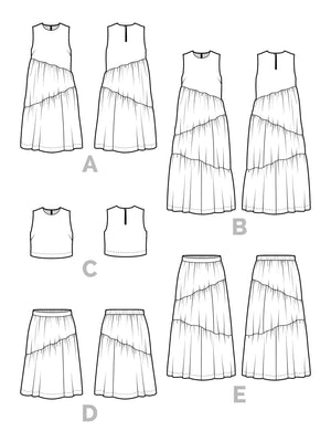 AZURE DRESS, SKIRT & TOP • Pattern