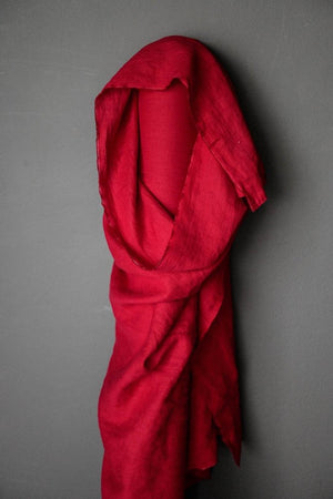LINEN 185gsm • Demon Scarlet $69.00/metre