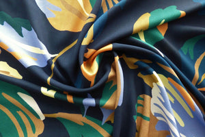 VISCOSE CHALLIS LAWN • ARTSY LEAF $38/metre