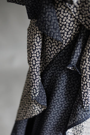 ORGANIC COTTON SEERSUCKER • DONGURI • Navy Nut $58.00/metre