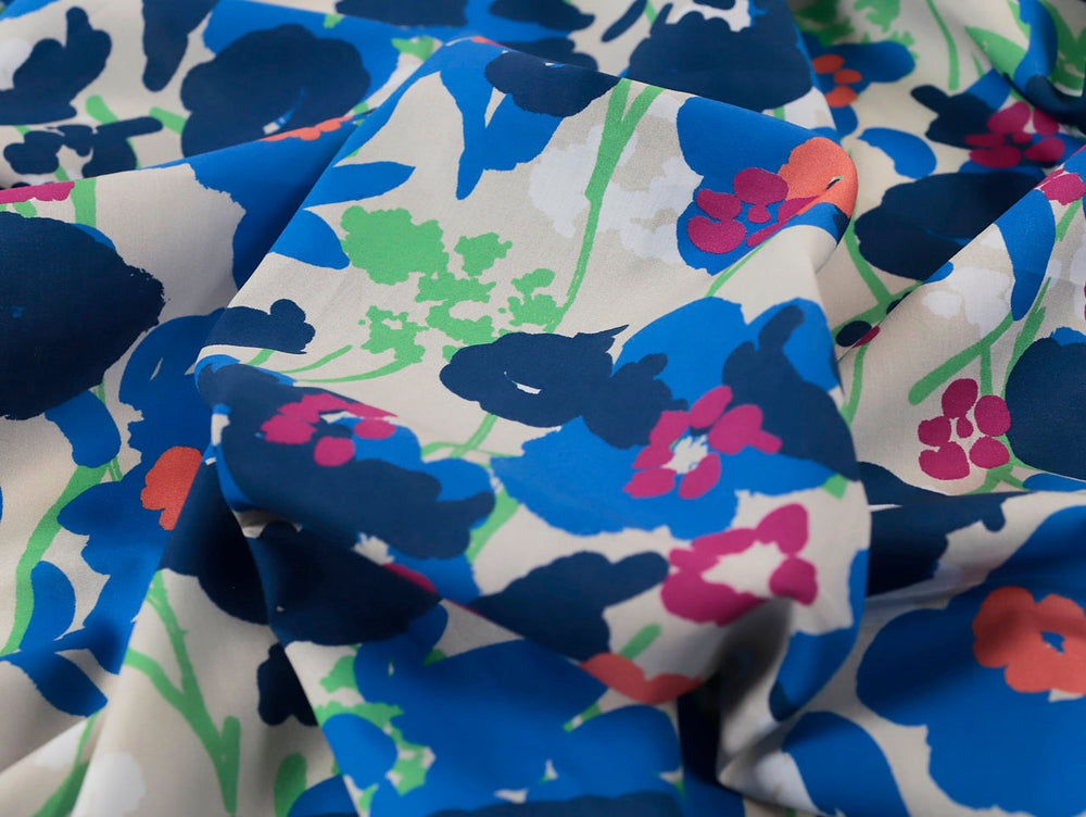 COTTON LAWN • MELISSA • Cobalt $45.00/metre