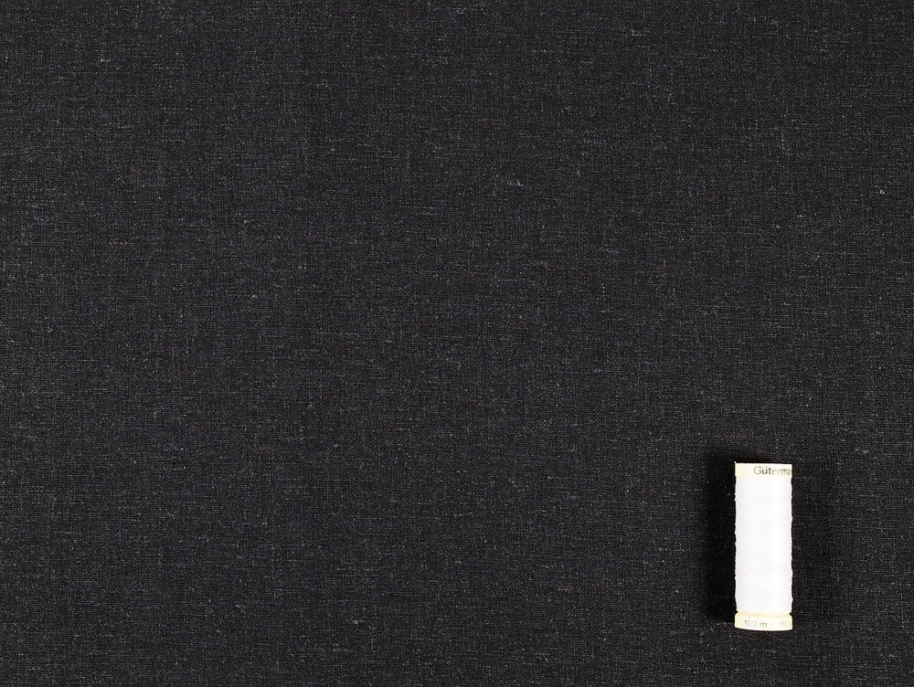 LINEN/VISCOSE BLEND • RIVIERA • Black $52.00/metre
