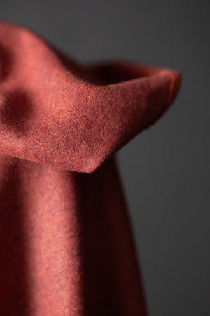 ITALIAN WOOL COATING • Red Chalk $98/metre