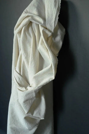LINEN/RECYCLED LINEN/ORGANIC COTTON •  Natural Crinkle $82.00/metre