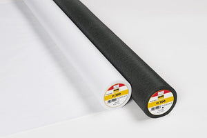 VILENE FUSIBLE NON-WOVEN INTERFACING • LIGHTWEIGHT (H 200) • White or Black $14.95/metre