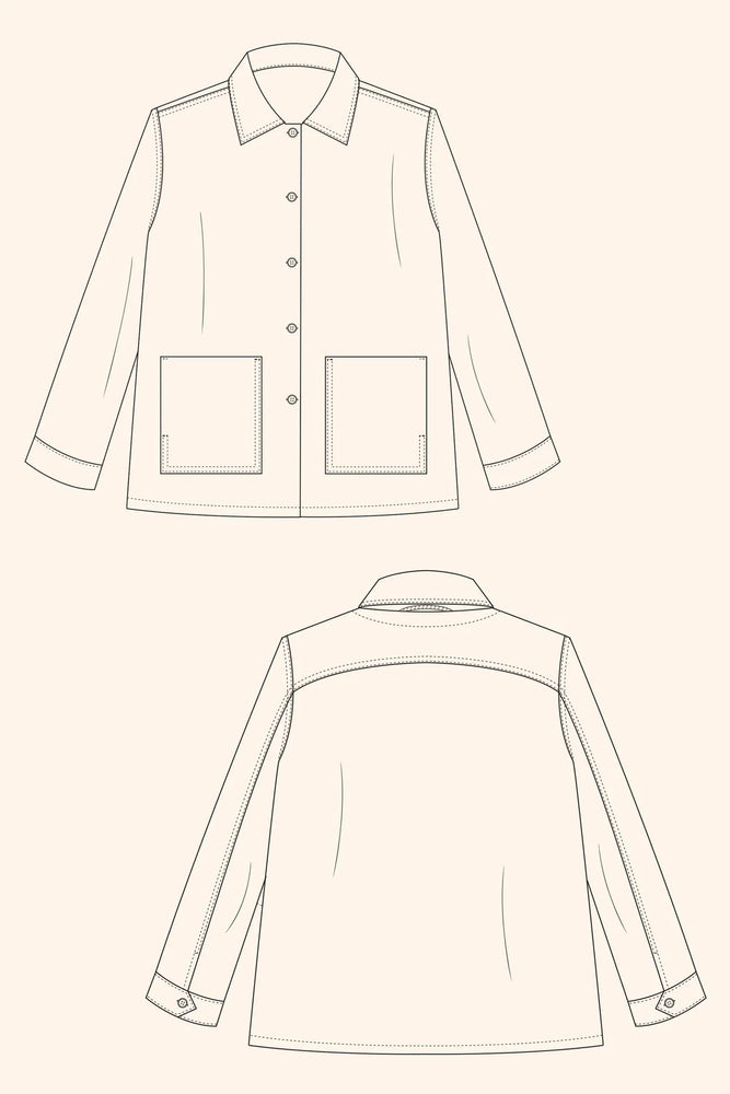Camp Jacket Pattern THE MODERN SEWING CO • JAIME JACKET • PDF Pattern • Pattern Scissors Frock