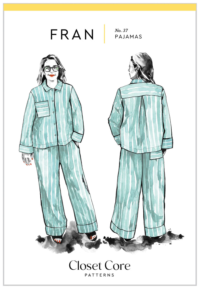 By Closet Core Patterns, Fran Pajamas paper sewing pattern at Pattern Scissors Frock - Australia