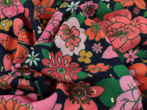 VISCOSE LUREX SPOT • MAGGIE • Navy • Remnant 125cm