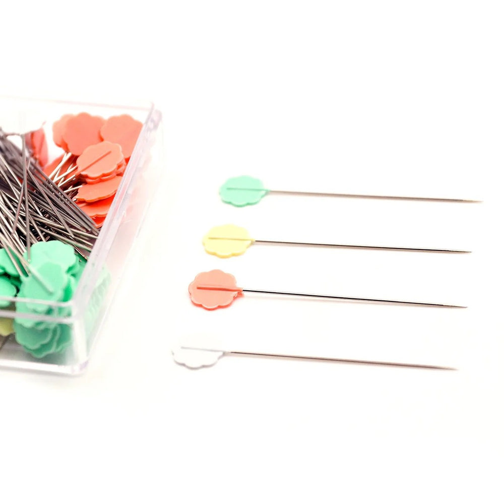 FLOWER HEAD PINS • BOXED