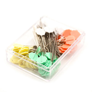 FLOWER HEAD PINS • BOXED