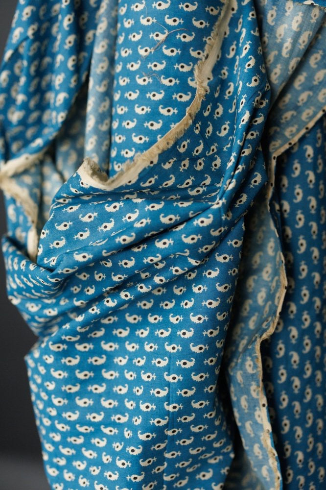 INDIAN COTTON • Kaly Cyan  by Merchant & Mills at Pattern Scissors Frock Australia