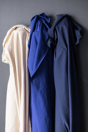 ORGANIC SANDED TWILL 271gsm • Prussian Blue $62.00/metre