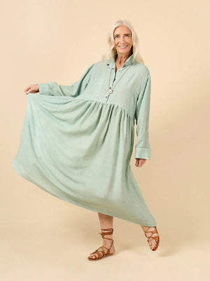 JENNA BUTTON-UP SHIRT & DRESS • Pattern