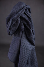 INDIAN COTTON • Navy Eyelet • Remnant 98cm