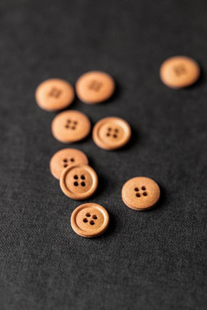 COTTON BUTTONS • Rusty Orange • 11mm or 15mm