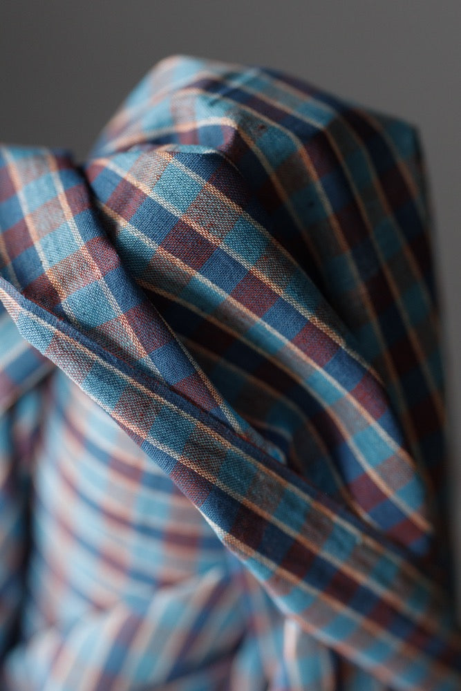 INDIAN COTTON • HANDLOOMED •  Beetle Bum $46.00/metre