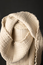 QUILTED COTTON JACQUARD • SOFT STITCH • Ecru $75/per metre ($37.50/per 1/2 metre)