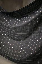 INDIAN COTTON • Midnight Orchard Jamdani $56.00/metre