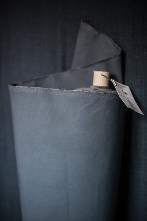 DRY ORGANIC COTTON OILSKIN • Urban Grey $79.00/metre