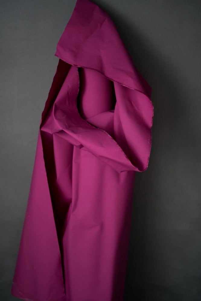 DRY ORGANIC COTTON OILSKIN • Magenta $79.00/metre