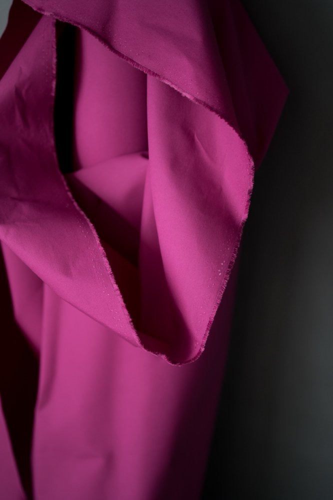 DRY ORGANIC COTTON OILSKIN • Magenta $79.00/metre